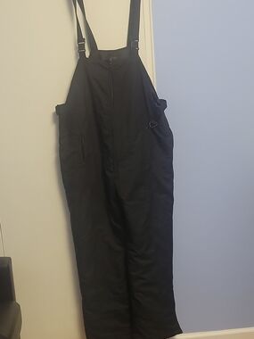Men's Black Insulated Bib Overalls